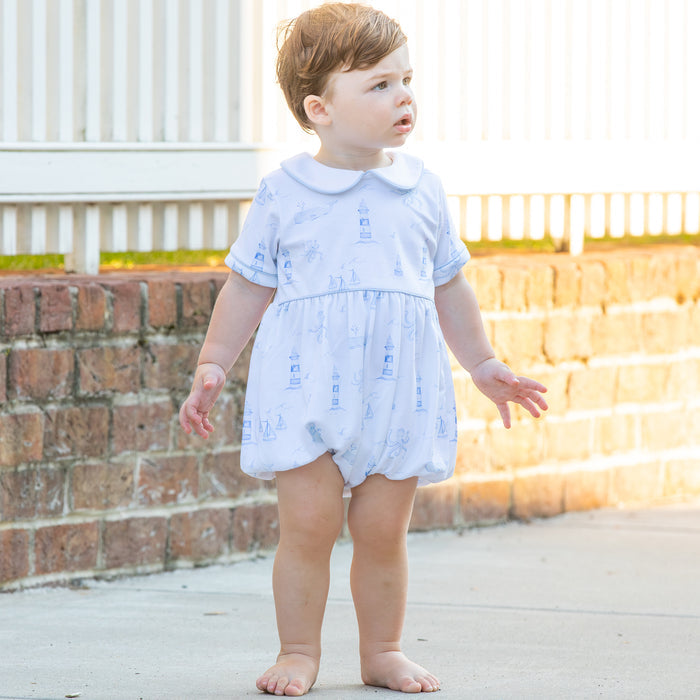 Nautical Toile Pima Bubble