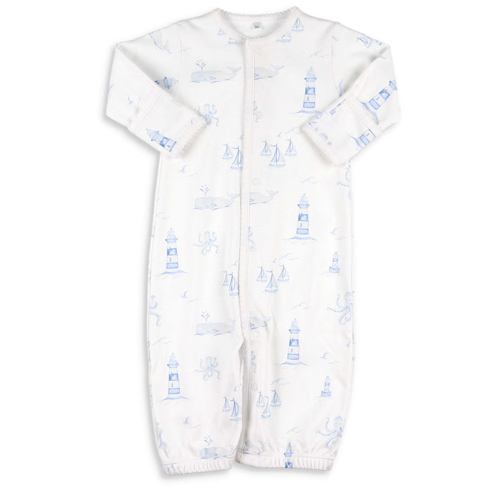 Nautical Toile Pima Converter Gown