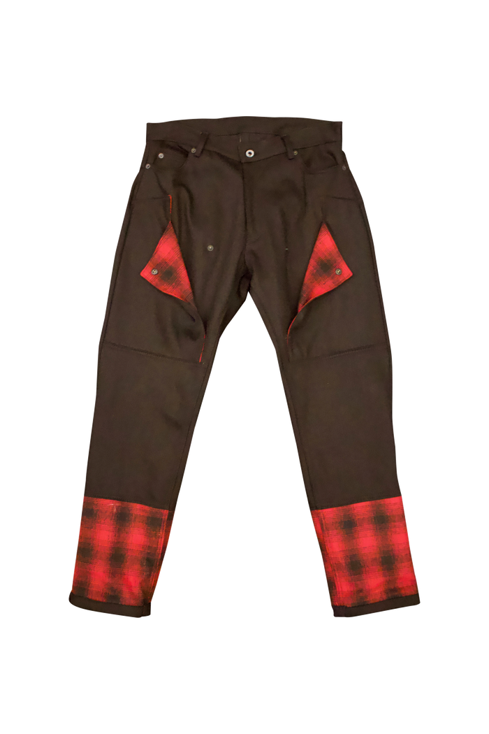 Nomad 2 Tone Plaid Denim Jeans