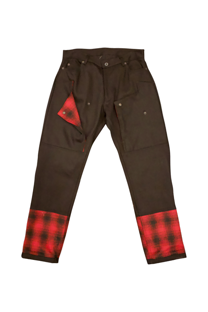 Nomad 2 Tone Plaid Denim Jeans