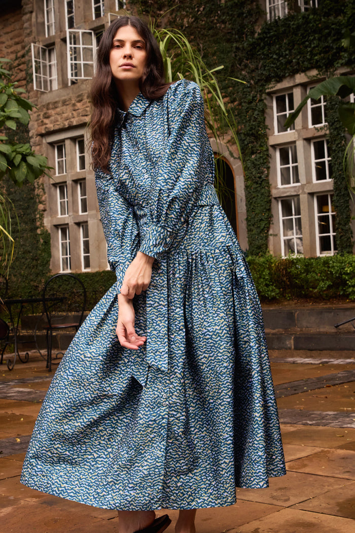 Nora Dress- Jag Navy