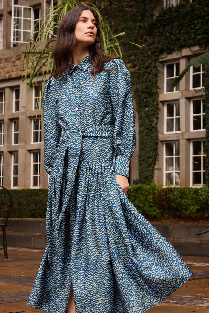 Nora Dress- Jag Navy