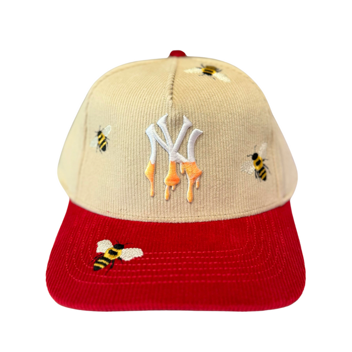 NY Bees Corduroy Hat