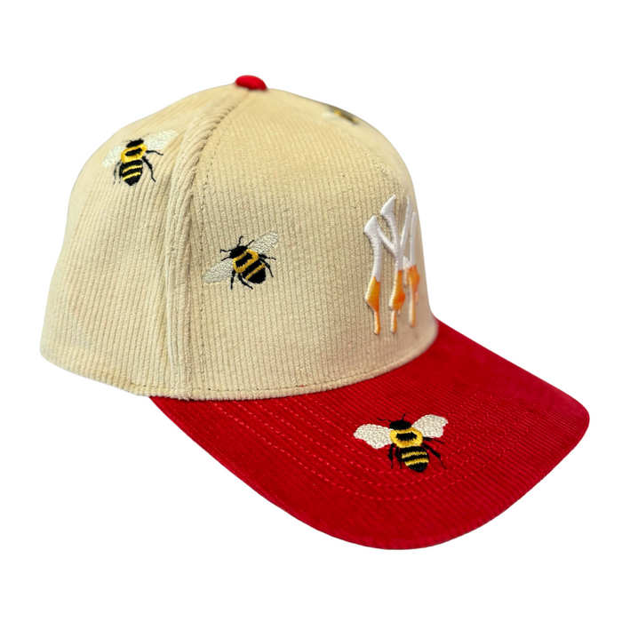 NY Bees Corduroy Hat
