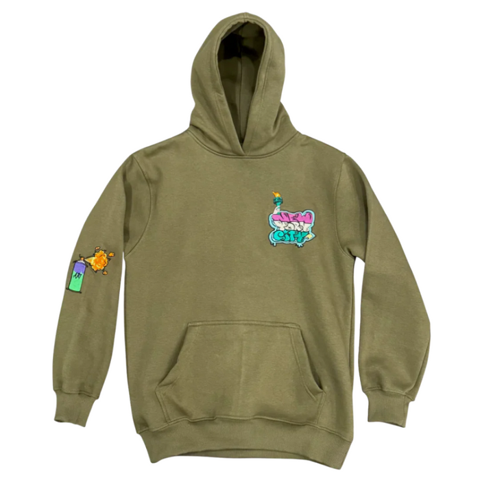 NYC Graffiti Embroidery Hoodie