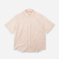 OG STRIPE SEERSUCKER HALF SHIRT - ORANGE