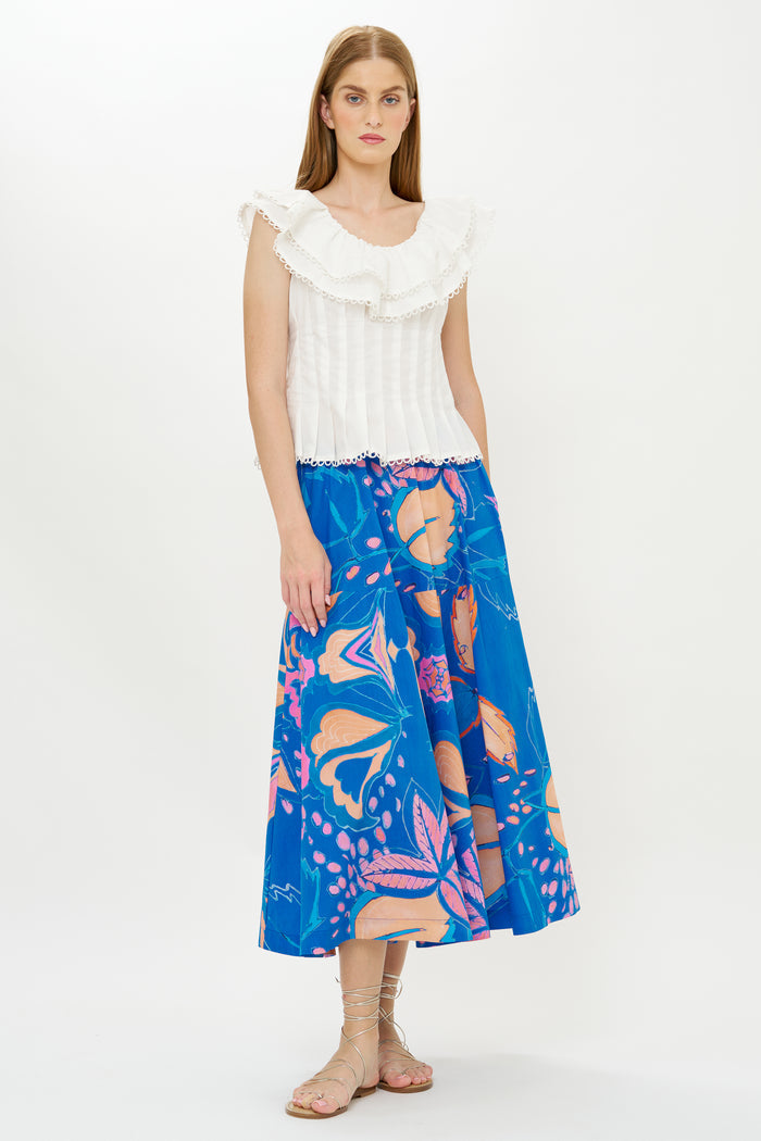 Olivia Skirt- Antico Blue