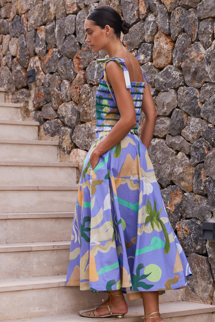 Olivia Skirt- Paradiso Blue