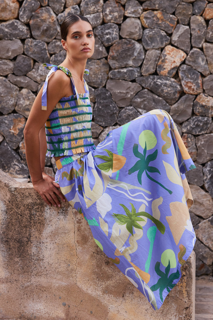 Olivia Skirt- Paradiso Blue