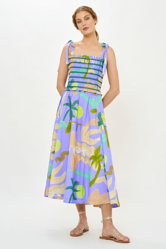 Olivia Skirt- Paradiso Blue