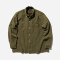 OPEN PANAMA PLAID SHIRT - BROWN