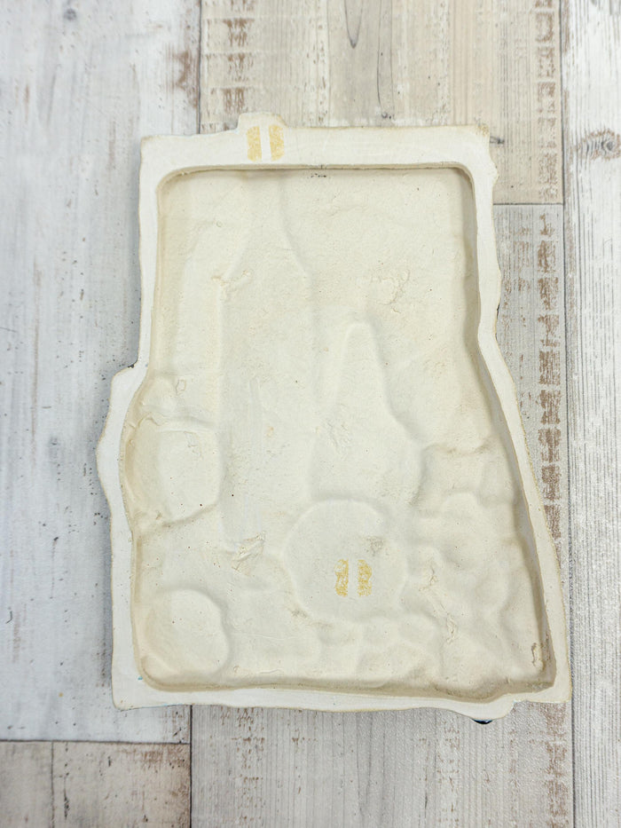 Original 1960s midcentury ceramic relief wall decor, Westgerman Pottery