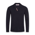 Orlebar Brown - Felix LS GT Resort Polo Shirt in Ink - Nigel Clare