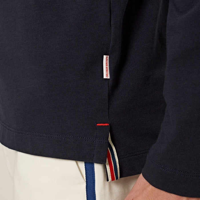 Orlebar Brown - Felix LS GT Resort Polo Shirt in Ink - Nigel Clare