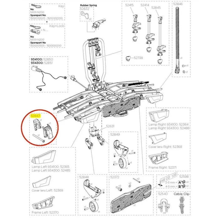 P52847 RMS Pump Buckle Kit Ef Xt 1D