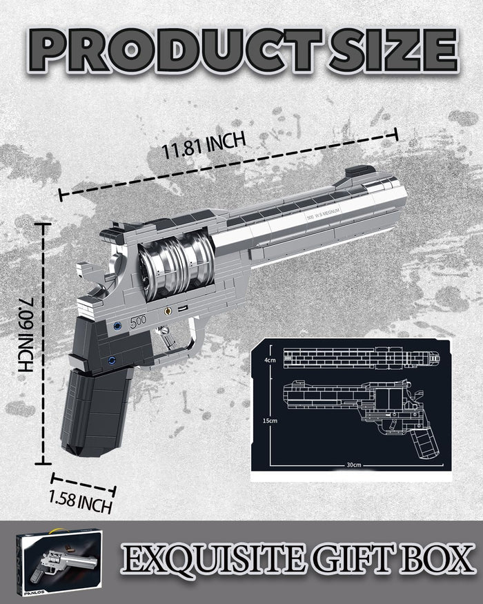 Panlos 670019 M500 Revolver Pistol Gun Brick