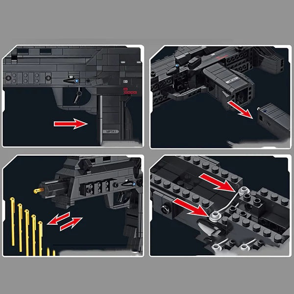 Panlos 670021 MP7 Submachine Gun Brick