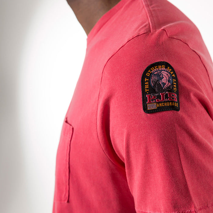 Parajumpers - Basic Pocket T-Shirt in Mars Red - Nigel Clare