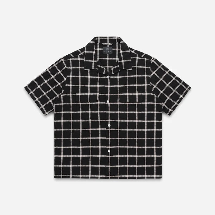 PENNY CHECK SS SHIRT - BLACK