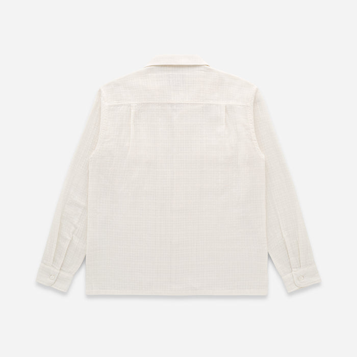 PENNY LOOM LINEN SHIRT - BONE
