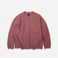 PIGMENT DYEING WAFFLE L/S T-SHIRT - PINK