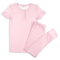 Pink Gingham Pima Loungwear