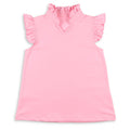 Pink Petal Ruffle Neck Top