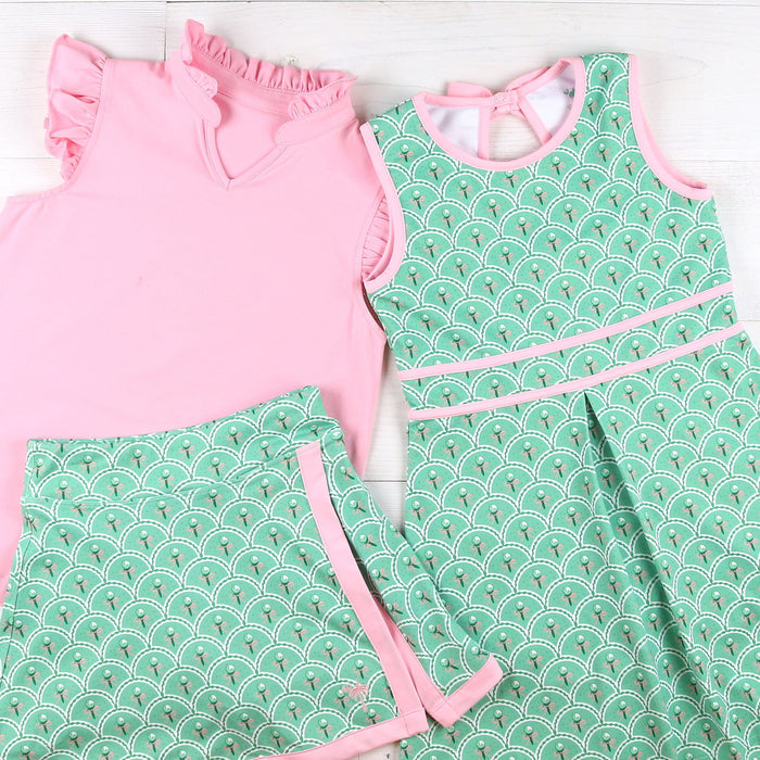 Pink Petal Ruffle Neck Top