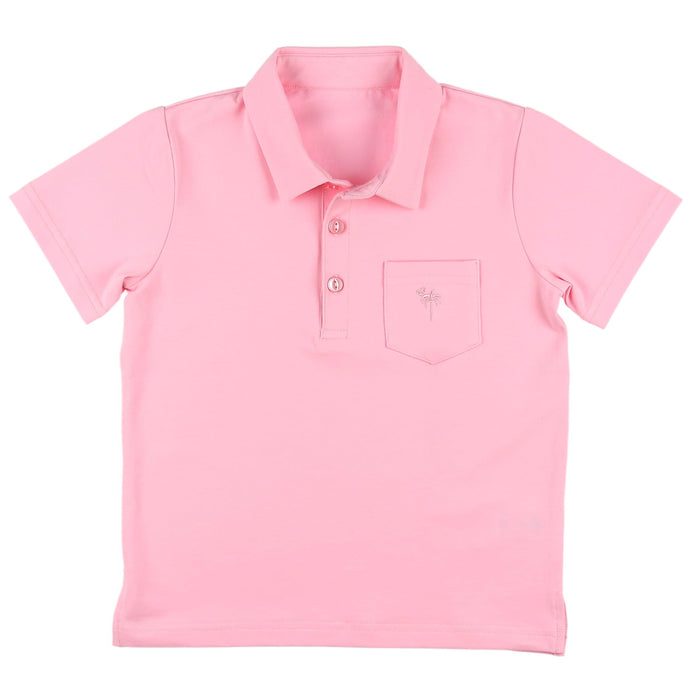 Pink Pocket Polo