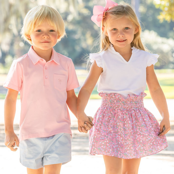 Pink Pocket Polo
