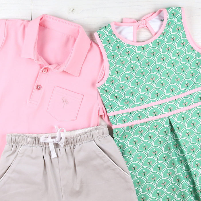 Pink Pocket Polo