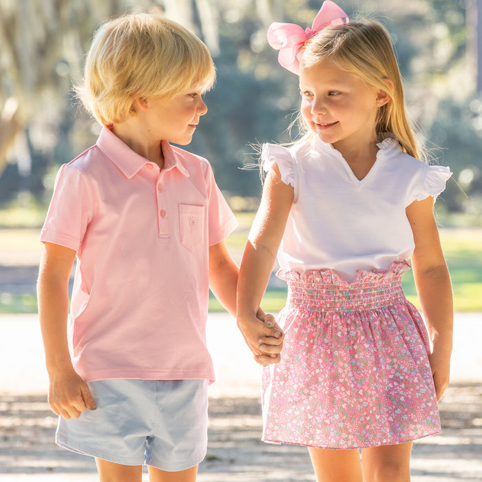 Pink Pocket Polo