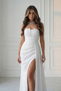 Long dress model 224701 Bicotone