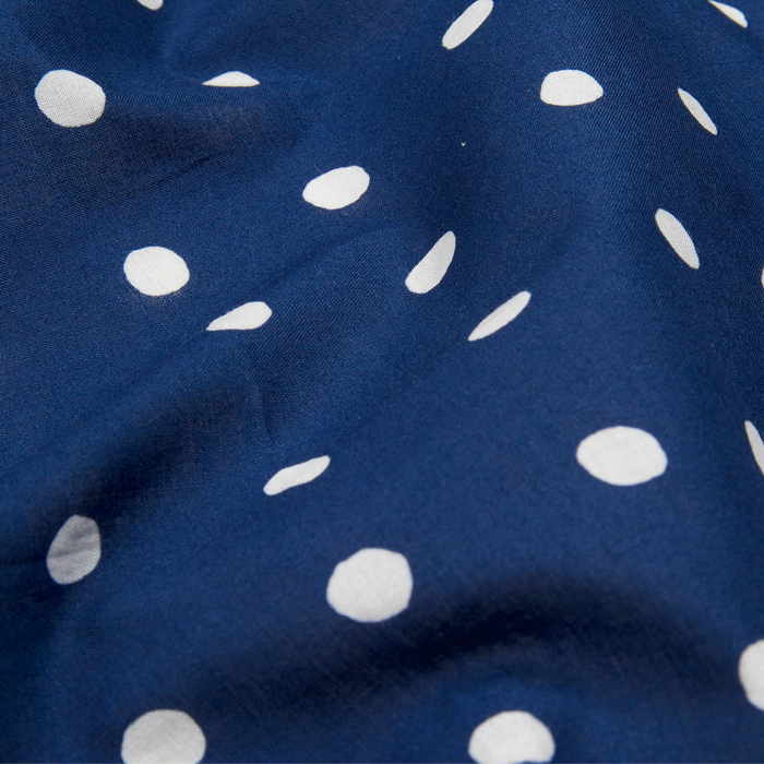 POLKA DOT BANDANA SCARF - NAVY