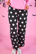 Polka Dot Pull-on Lightweight Denim Jeans