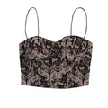 Printed Corset Crop Top fashionnsio