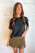 Project Social Best Wishes T, Black Tee, Basic Tee, Tshirt, Adeline Boutique, Dallas Boutique, Basic Tops, Boutiques