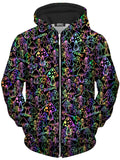 Psychedelic Shrooms Unisex Zip-Up Hoodie Sartoris Art Epic Hoodie