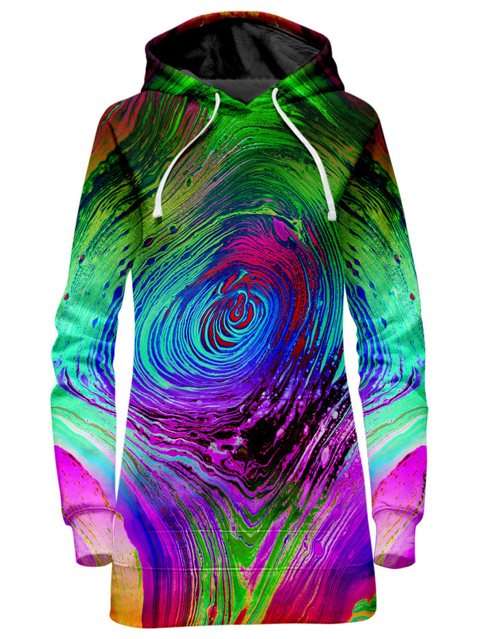 Rainbow Vortex Hoodie Dress BrizBazaar Epic Hoodie