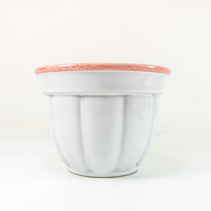 Rare 60s white CERAMIC PLANTER by MAREI West Germany, 19/1  2393