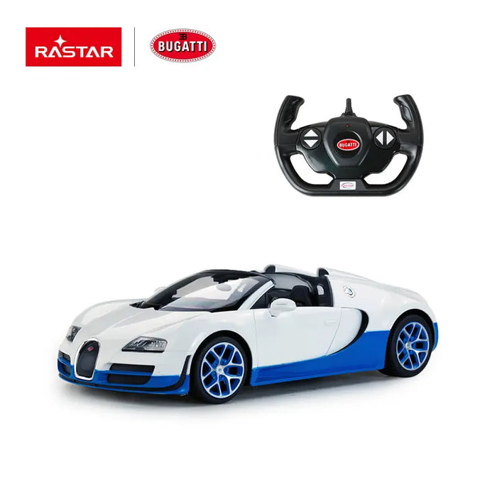 RC Car 1/4 Officially Licensed Scale Bugatti Veyron 16.4 Grand Sport Vitesse White - Kids On Wheelz