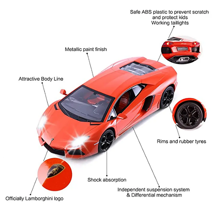 Rastar 1:14 Lamborghini Aventador SVJ Kids On Wheelz
