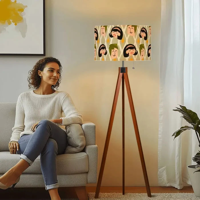 Retro 60s Atomic Tripod Floor Light – Nordic Midcentury LED Lamp with Remote - retro floor lamps