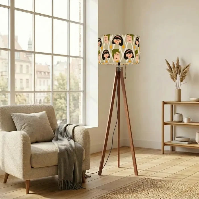 Retro 60s Atomic Tripod Floor Light – Nordic Midcentury LED Lamp with Remote - retro floor lamps