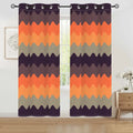 Retro 60s Blackout Curtains: Mid-Century Modern Grommet Panels - 50’’x84’’x2pcs - retro curtains