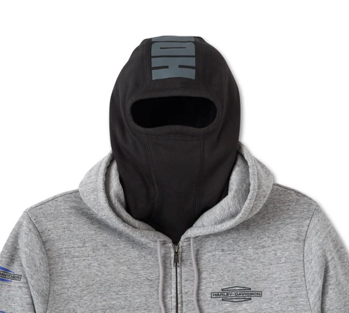 Roaring Balaclava Hoodie - Grey Heather