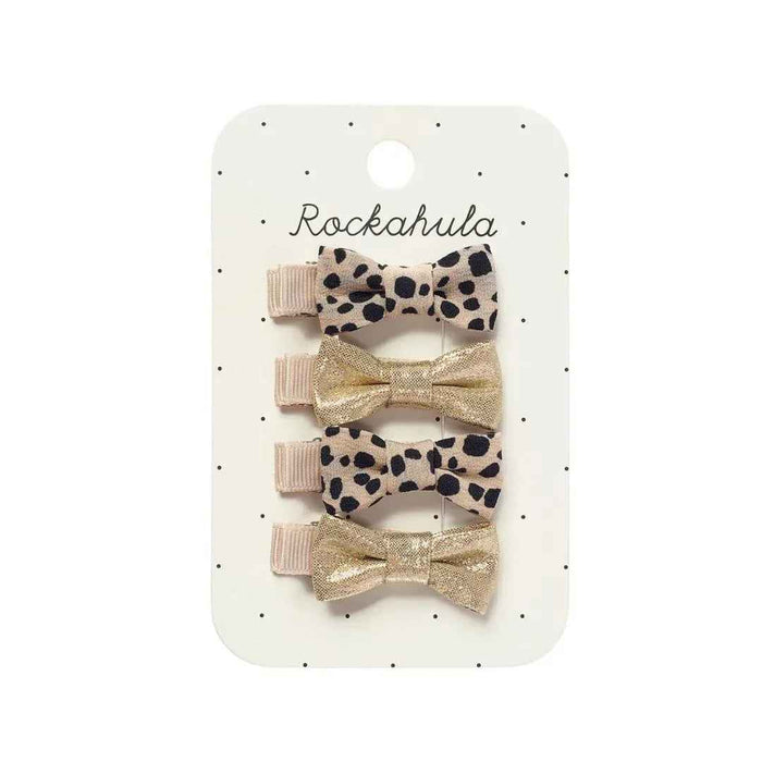Rockahula® Sponke za lase Leopard Shimmer Mini Bow Rockahula