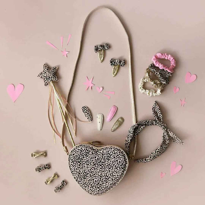 Rockahula® Sponke za lase Leopard Shimmer Mini Bow Rockahula