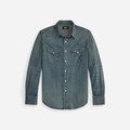 RRL Buffalo West Denim Shirt Dark Wash