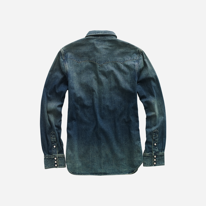 RRL Buffalo West Denim Shirt Dark Wash